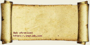 Jesenka Zakić vizit kartica